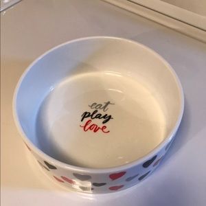 Eat Play Love dog bowl